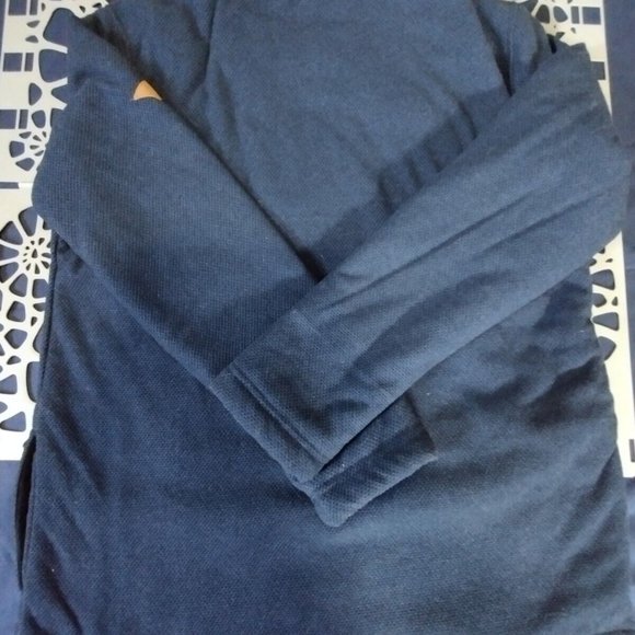 Orvis Mens Lined Quarter 1/4 Zip Pullover Blue Medium‎ - Picture 6 of 6